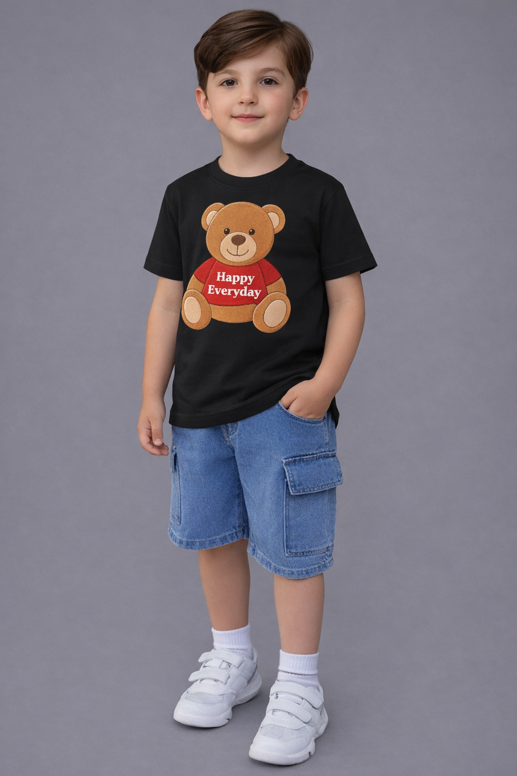 HC- 701 đĨ Boys cotton t-shirt and denim pant combo