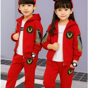 TMF-805 Zipper Hoddie & Pant Set-(Red Eagle)