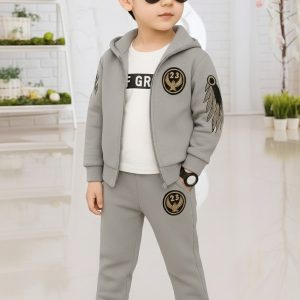 TMF-813 Hoddie & Pant Set-(Boy Gray Eagle)