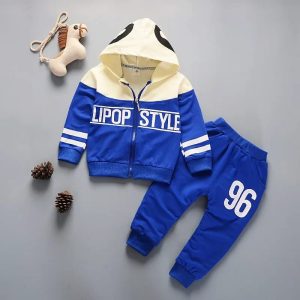 TMF-202 Zipper Hoddie & Pant Set-(Blue 96)
