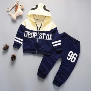 TMF-203 Zipper Hoddie & Pant Set-(Navy 96)